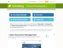 Tablet Screenshot of naturopaths.servicerating.ca