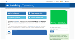 Desktop Screenshot of optometrists.servicerating.ca